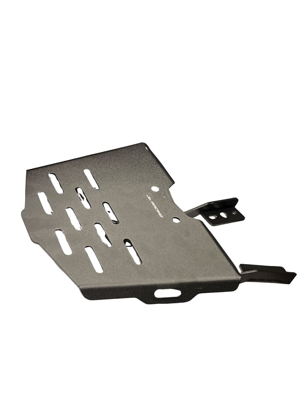 Metal luggage rack on a white background