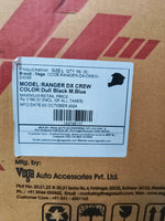 The VEGA Ranger DX Crew Dull Black with Matte Blue offers a sleek, stylish design combined with a comfortable fit. This helmet features durable construction, providing reliable protection with a modern look. Ideal for daily rides and long-distance journeys.