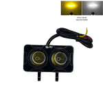 HJG DUAL SQUARE FOG LAMP (WHITE/YELLOW) ( 1 Qty )