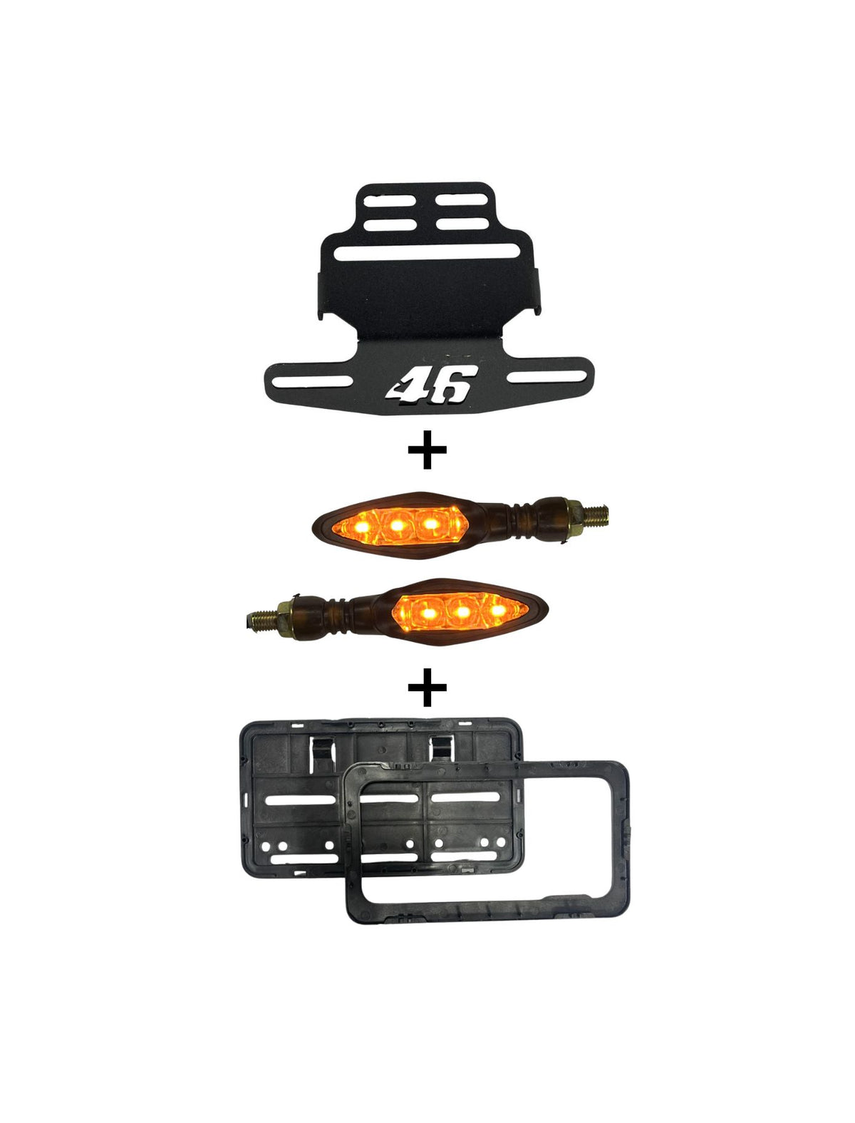 46 TAIL TIDY + DUKE INDICATOR + NUMBER PLATE BOX