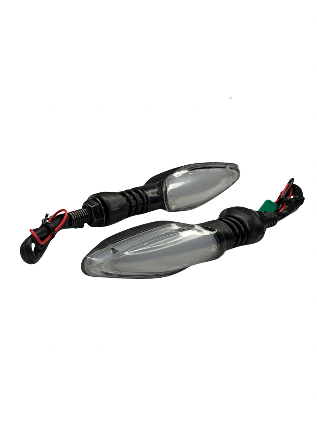 Pair of motorcycle mirrors on a white background