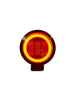 3 LED HARLEY FOG RED ROUND