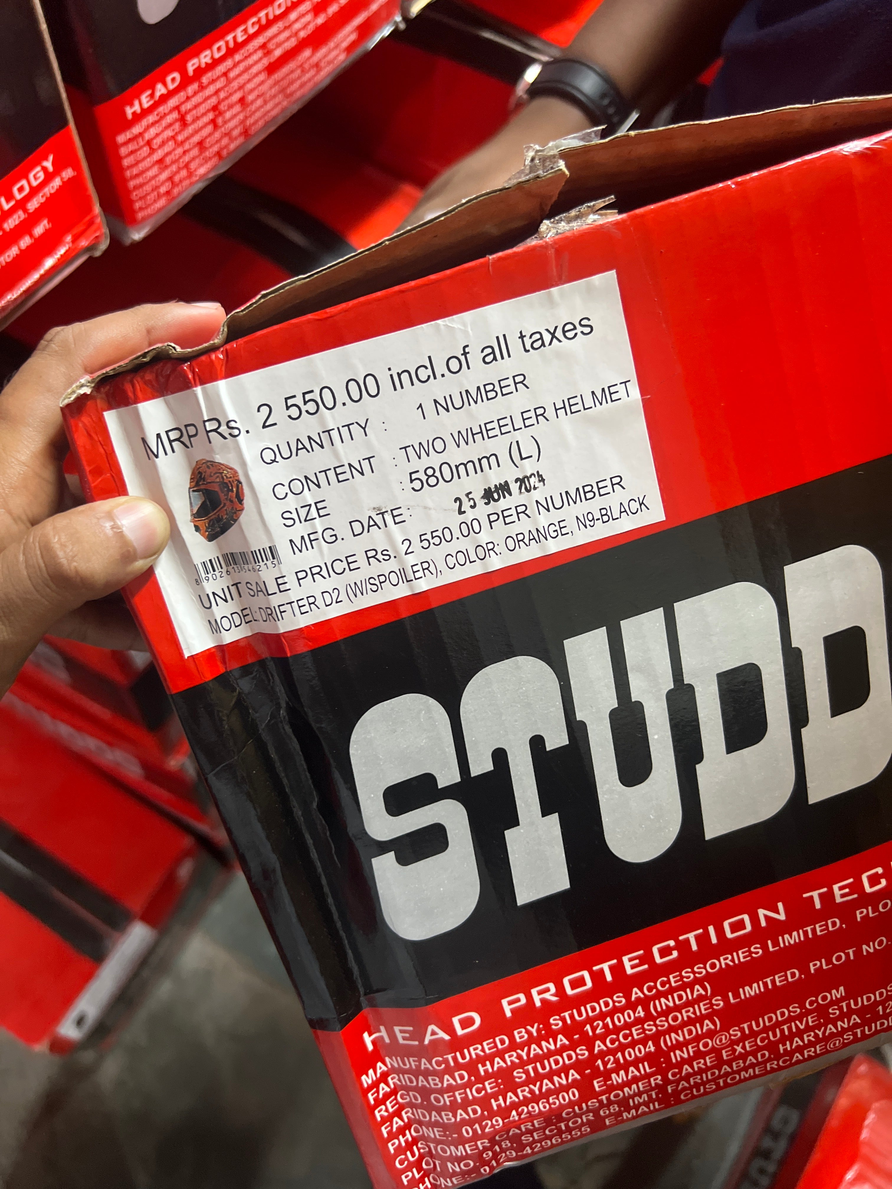 STUDDS DRIFTER D2 ORANGE N9 BLACK– Team Redditch