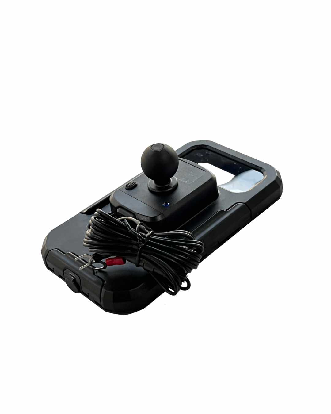 JB RACING M18S WATERPROOF MOBILE HOLDER WITH WIRELESS CHARGING (MIRROR FITTING)