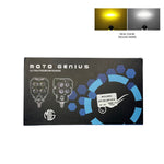 MOTO GENIUS QUAD - SQUARE FOG LAMP (WHITE/YELLOW)