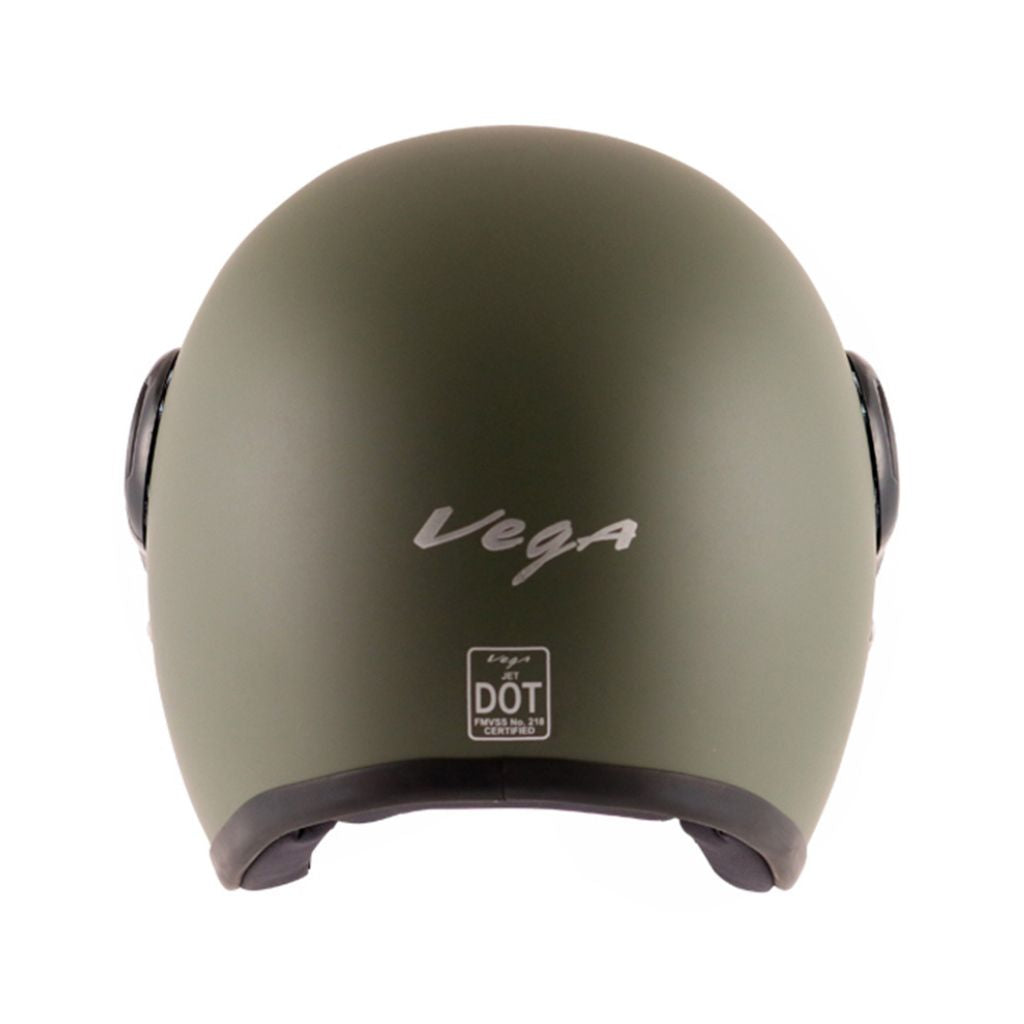 VEGA JET BATTLE GREEN HELMET