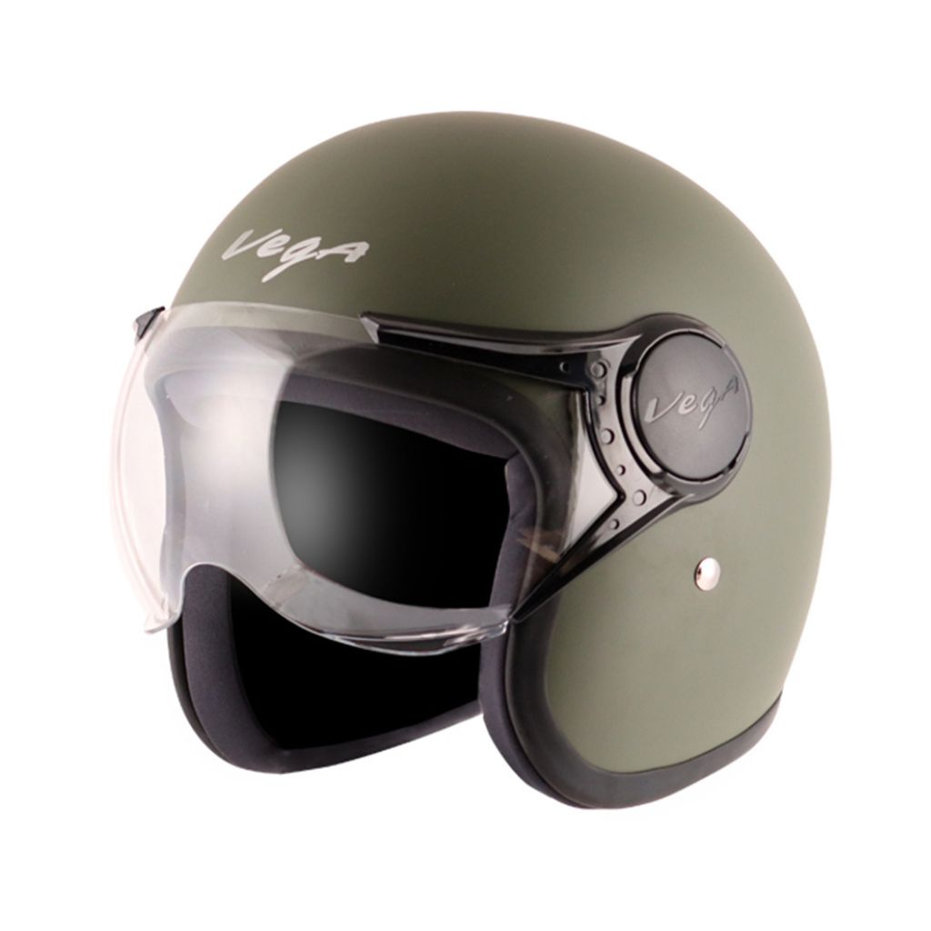 VEGA JET BATTLE GREEN HELMET