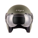 VEGA JET BATTLE GREEN HELMET