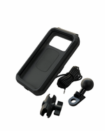 JB RACING M18S WATERPROOF MOBILE HOLDER WITH WIRELESS CHARGING (MIRROR FITTING)