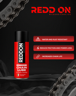Reddd On chain lube can with features on a black background