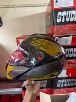 STUDDS DRIFTER D6 REBELLION BLACK N5 YELLOW – High-quality full-face motorcycle helmet with a bold black and yellow design. Offers superior protection, comfort, and a secure fit for every ride. Available at the **best helmet shop in India**.