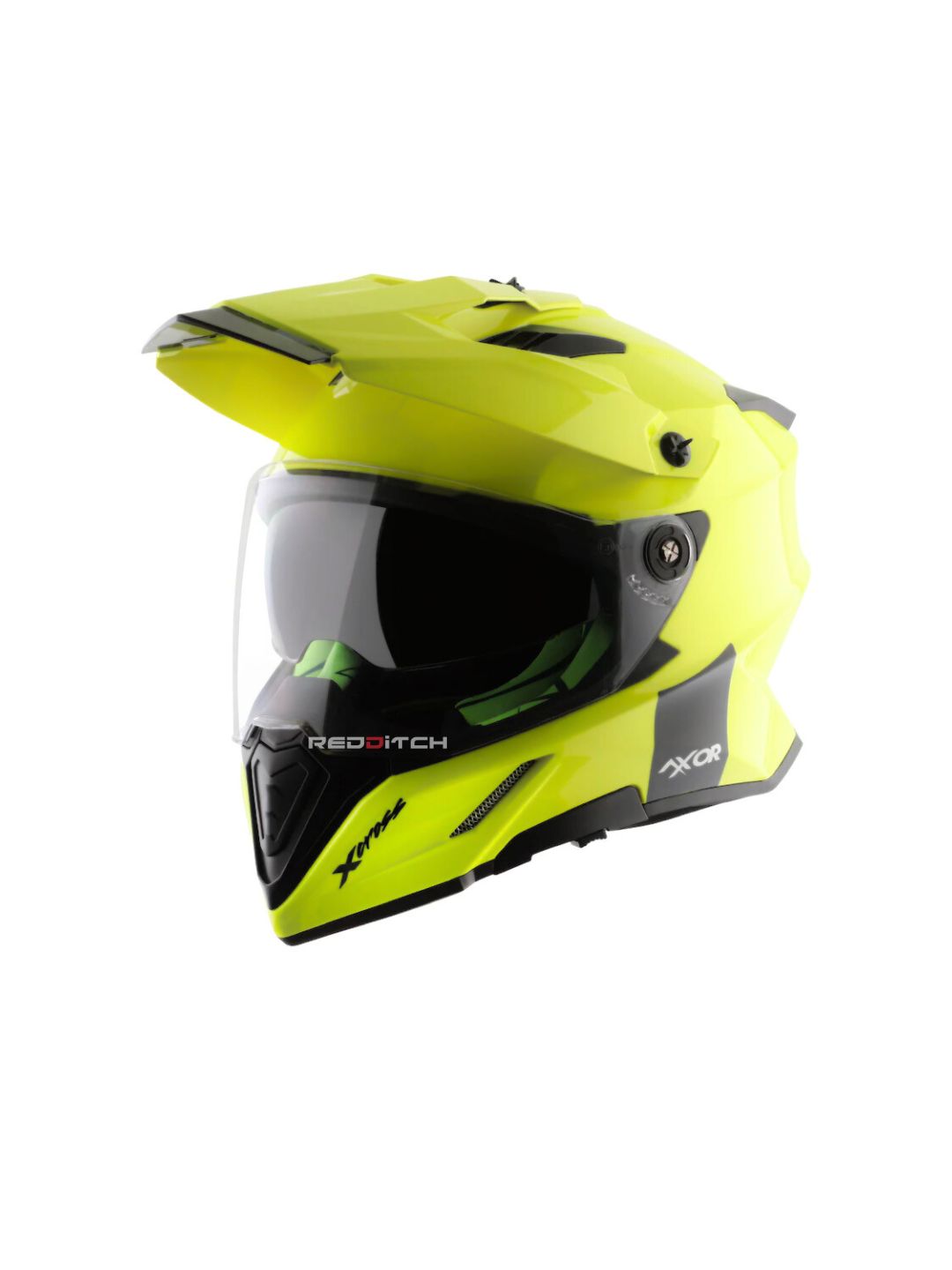 Axor X-Cross Dual Visor, a versatile motorcycle helmet featuring a dual visor system, advanced safety features, and rugged design, perfect for adventure and off-road riding