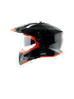 Axor X-Cross Dual Visor, a versatile motorcycle helmet featuring a dual visor system, advanced safety features, and rugged design, perfect for adventure and off-road riding