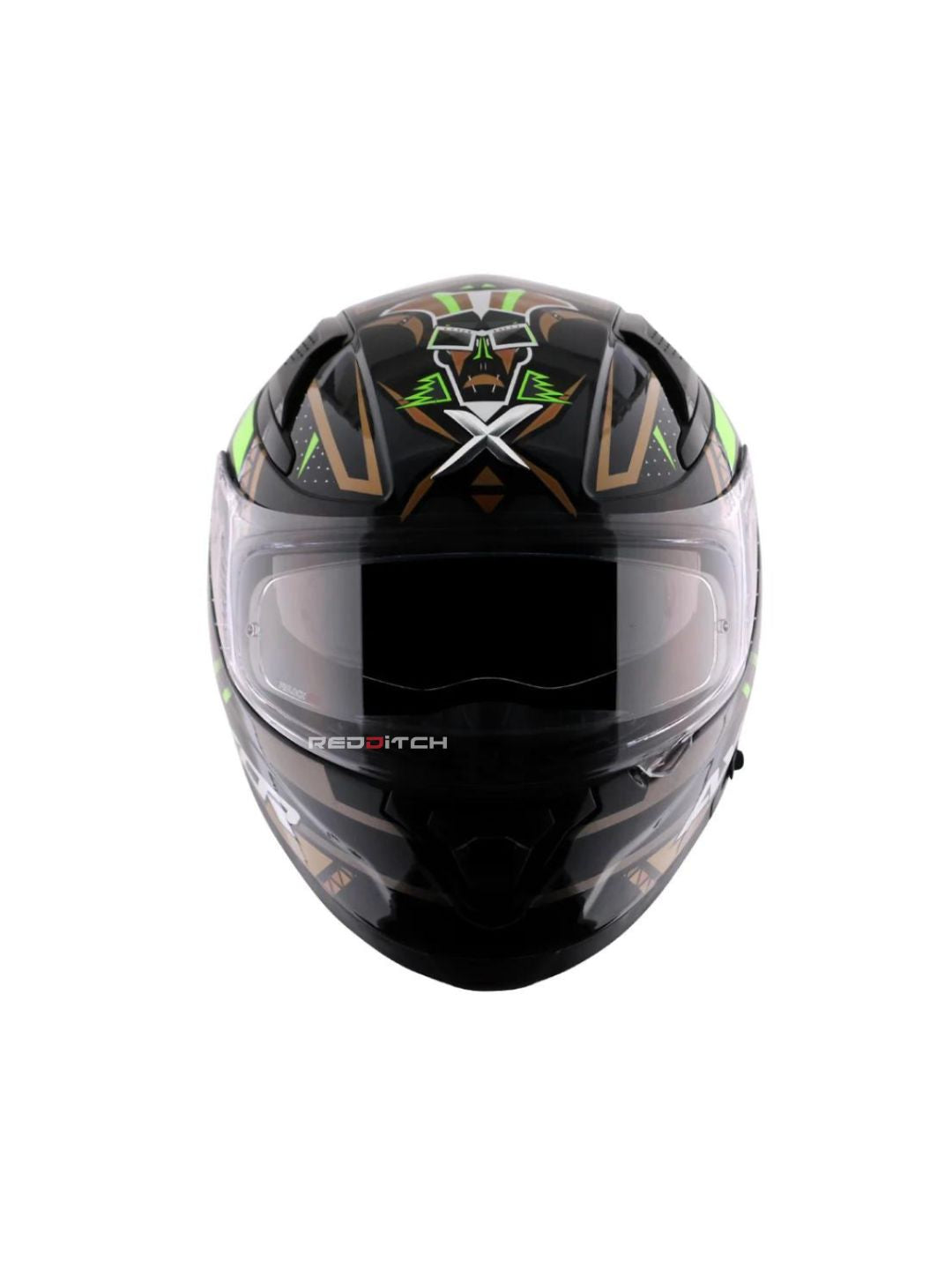 Axor Apex Tiki, a premium motorcycle helmet featuring a vibrant Tiki-inspired design, advanced safety features, and excellent comfort, offering both style and protection for riders