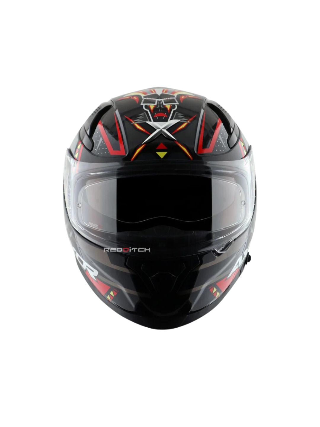 Axor Apex Tiki, a premium motorcycle helmet featuring a vibrant Tiki-inspired design, advanced safety features, and excellent comfort, offering both style and protection for riders