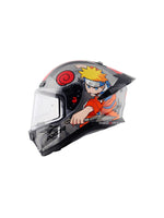 Axor Saber Naruto Motorcycle Helmet featuring bold graphics, superior protection, and an aerodynamic design for fans seeking style and safety on the road.