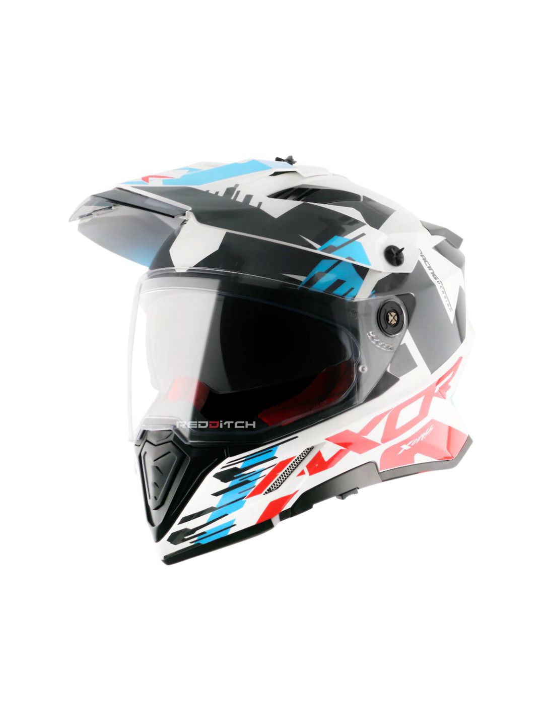 Axor X-Cross, a versatile motorcycle helmet featuring an aggressive design, advanced safety features, and enhanced ventilation, ideal for off-road and adventure riding