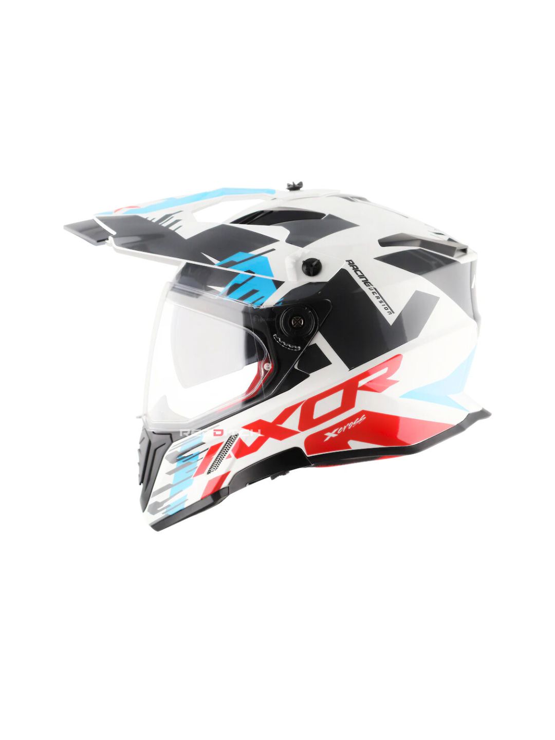 Axor X-Cross, a versatile motorcycle helmet featuring an aggressive design, advanced safety features, and enhanced ventilation, ideal for off-road and adventure riding