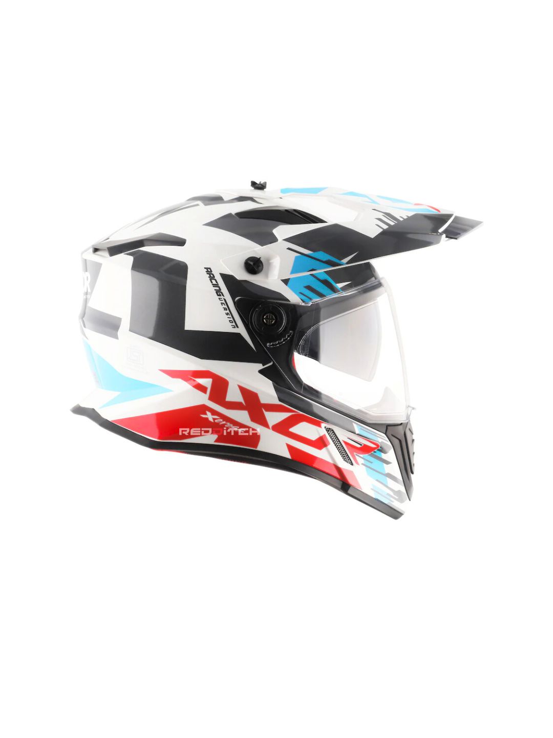 Axor X-Cross, a versatile motorcycle helmet featuring an aggressive design, advanced safety features, and enhanced ventilation, ideal for off-road and adventure riding