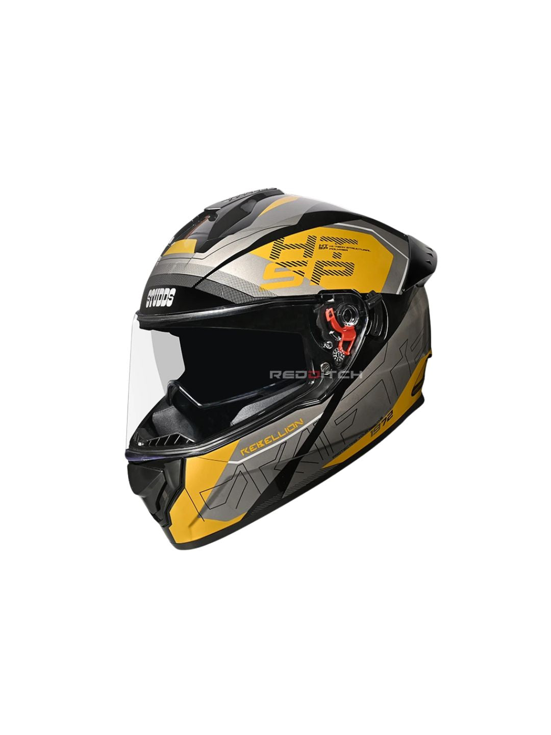 STUDDS DRIFTER D6 REBELLION BLACK N5 YELLOW – High-quality full-face motorcycle helmet with a bold black and yellow design. Offers superior protection, comfort, and a secure fit for every ride. Available at the **best helmet shop in India**.