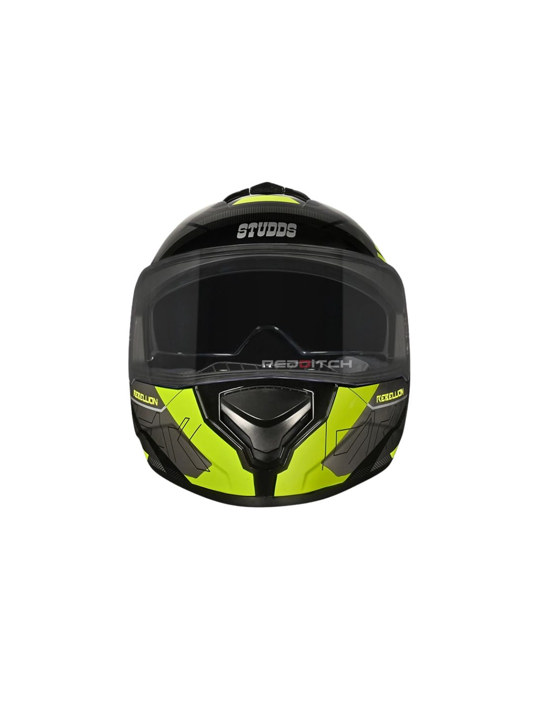 STUDDS DRIFTER D6 REBELLION BLACK/FLUORESCENT YELLOW N5 YELLOW – Premium full-face motorcycle helmet with a striking black and fluorescent yellow design. Ensures superior protection, comfort, and a secure fit for every ride. Available at the **best helmet shop in India**.