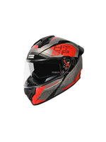 STUDDS DRIFTER D6 REBELLION BLACK/GREY N2 RED – Premium full-face motorcycle helmet with a stylish black, grey, and red design. Ensures superior protection, comfort, and a secure fit for every ride. Available at the **best helmet shop in India**.