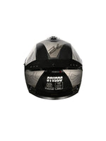 STUDDS DRIFTER D6 REBELLION BLACK N4 GREY – High-quality full-face motorcycle helmet with a sleek black and grey design. Offers superior protection, comfort, and a secure fit for every ride. Available at the **best helmet shop in India**.