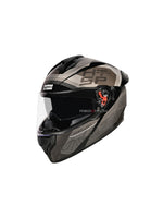 STUDDS DRIFTER D6 REBELLION BLACK N4 GREY – High-quality full-face motorcycle helmet with a sleek black and grey design. Offers superior protection, comfort, and a secure fit for every ride. Available at the **best helmet shop in India**.