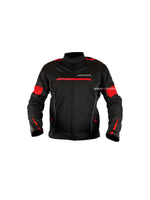 Axor Cruise 2 Jacket(Black/Red), a high-performance riding jacket built for comfort and protection, featuring advanced armor, breathable mesh panels, and weather-resistant materials, ideal for touring and everyday rides.