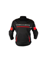 Axor Cruise 2 Jacket(Black/Red), a high-performance riding jacket built for comfort and protection, featuring advanced armor, breathable mesh panels, and weather-resistant materials, ideal for touring and everyday rides.