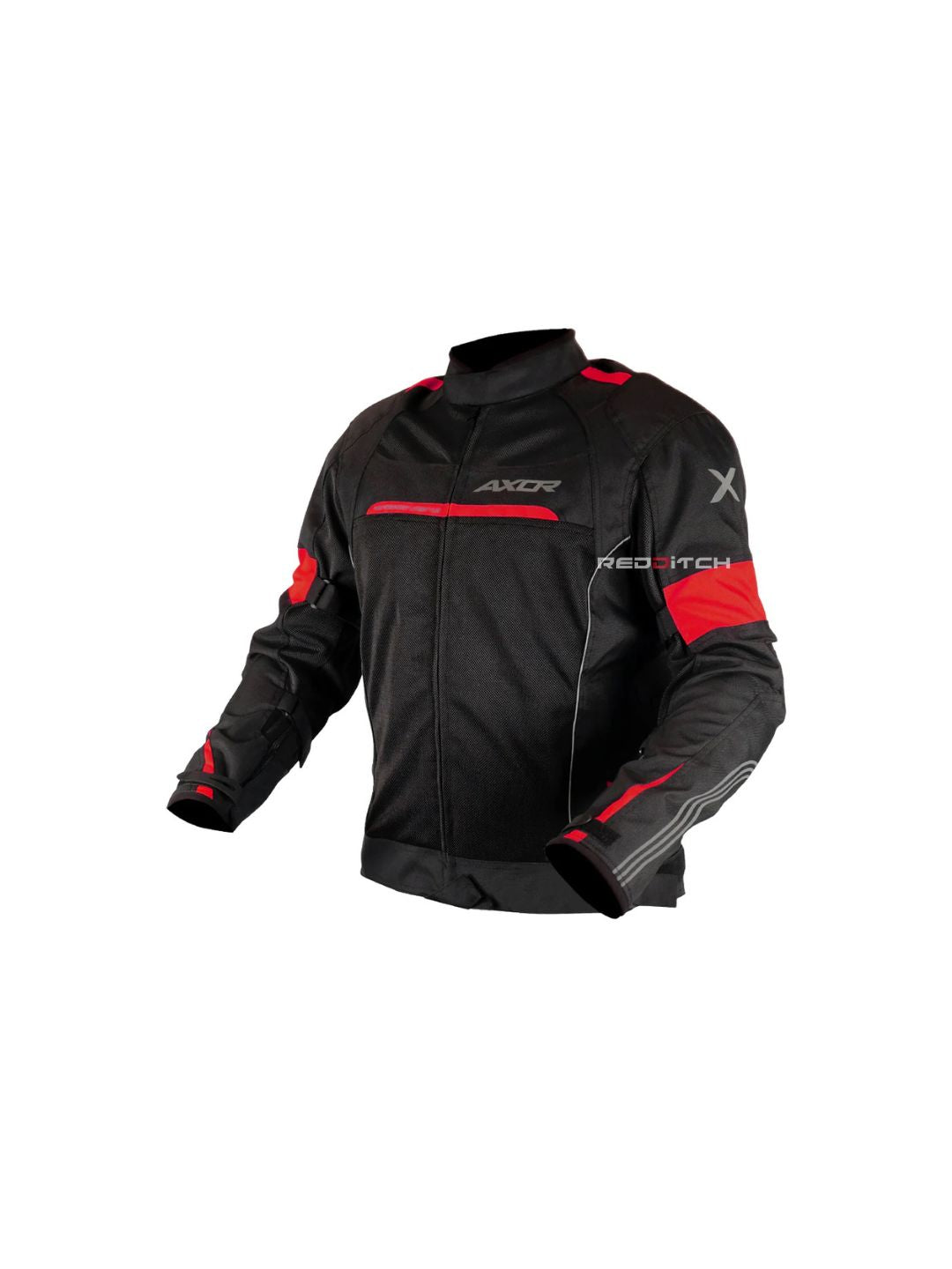 Axor Cruise 2 Jacket(Black/Red), a high-performance riding jacket built for comfort and protection, featuring advanced armor, breathable mesh panels, and weather-resistant materials, ideal for touring and everyday rides.