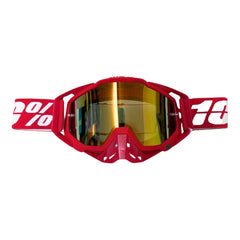 100% GOGGLES WITH NOSE RED ✅