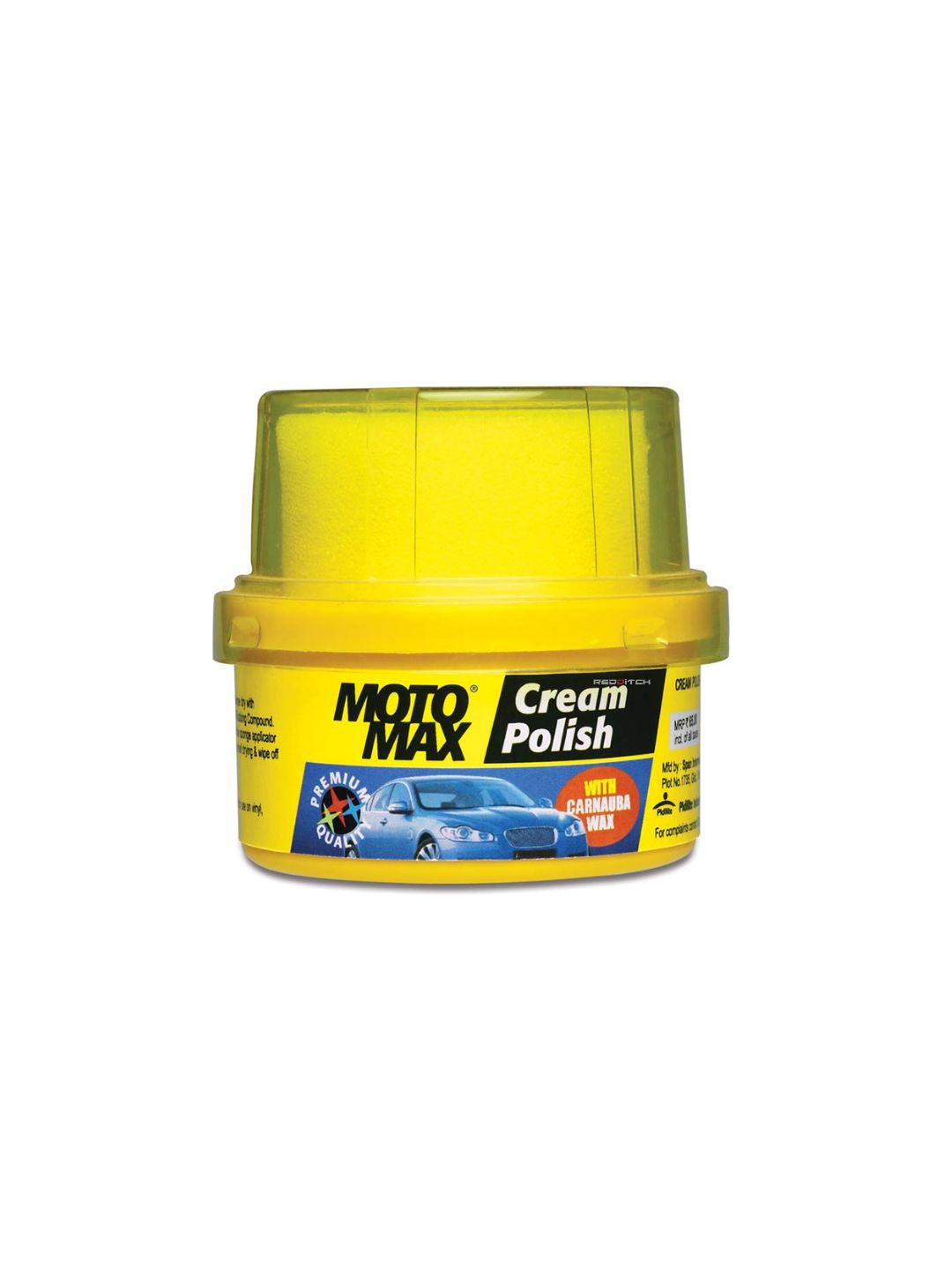 Motomax Cream Polish (60g), a high-quality polish designed to restore shine and protect your motorcycle or car's surface, leaving a smooth, glossy, and long-lasting finish.