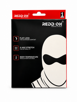 Redd On packaging with a black background and white graphics