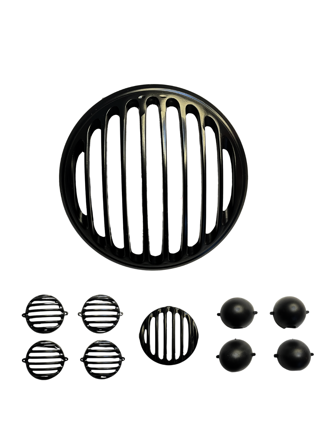 ROYAL ENFIELD METEOR HEADLIGHT GRILL SET BLACK