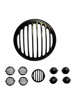 ROYAL ENFIELD METEOR HEADLIGHT GRILL SET BLACK