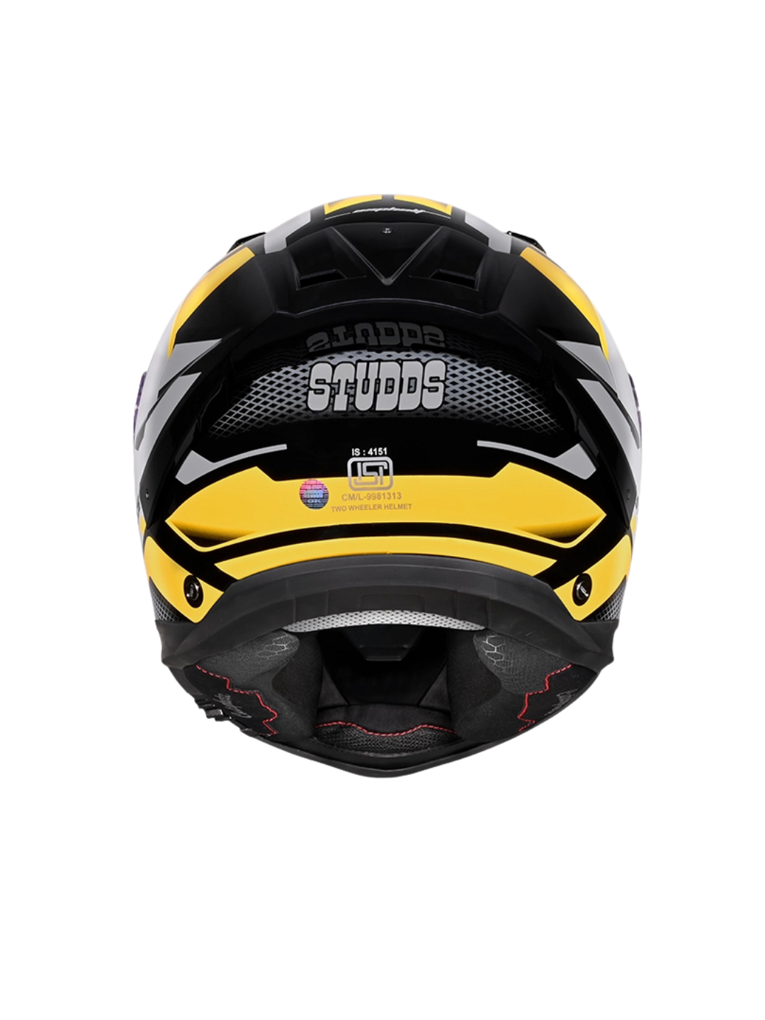 STUDDS HELIOS D1 ASPHALT BLACK N5 YELLOW