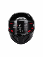 STEELBIRD SBH 25 ISS SHARP GLOSSY BLACK HELMET