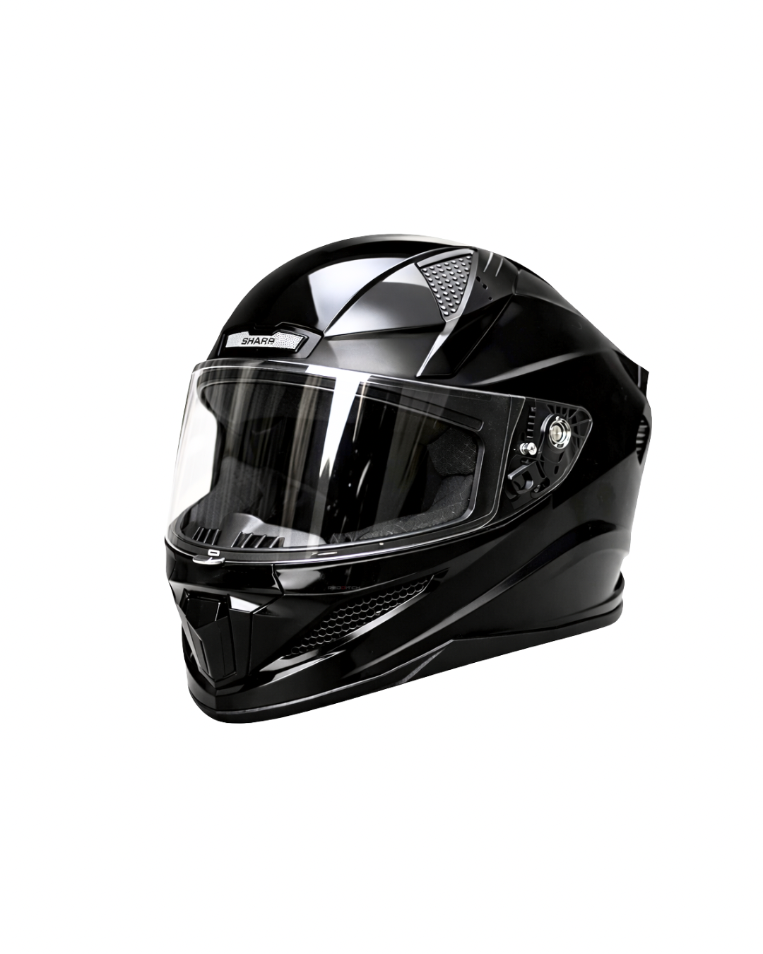 STEELBIRD SBH 25 ISS SHARP GLOSSY BLACK HELMET