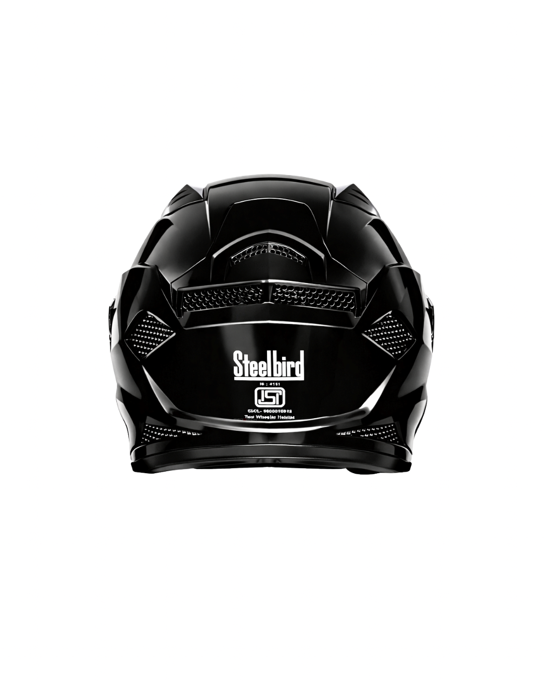 STEELBIRD SBH 25 ISS SHARP GLOSSY BLACK HELMET