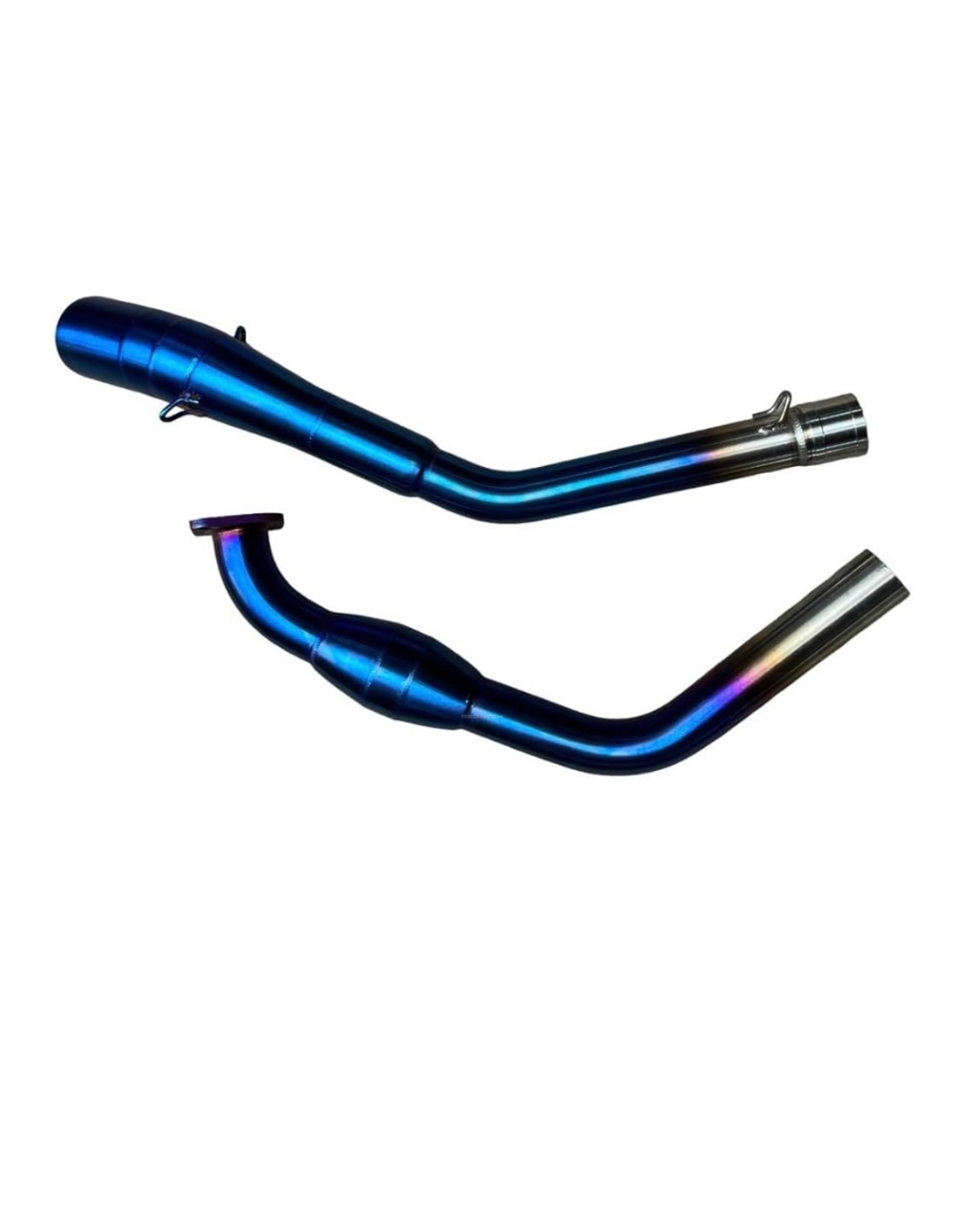 R15 V3/V4/MT15 DOUBLE SENSOR BENDPIPE TITANIUM BLUE COLOUR