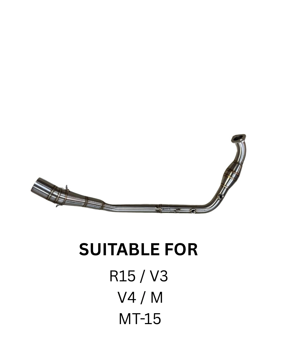 R15 V3/V4/M/MT-15 BENDPIPE WITH CONVERTER BS6