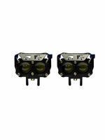 A white background with fog lamp light
