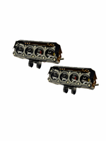 4 led fog lamp with white background