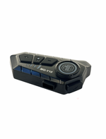 Motorcycle intercom device with MG-Y10 branding on a white background
