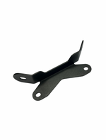 Black metal bracket on a white background