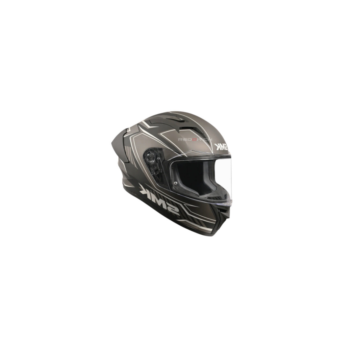 SMK STELLAR SPORTS MATT BLACK GREY BLACK