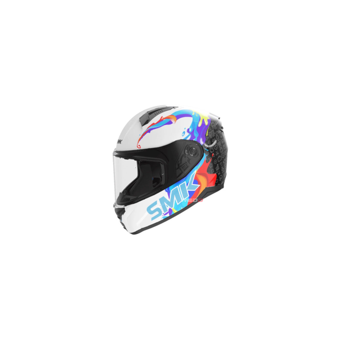 SMK BIONIC YOUTH CHIMPZ MATT BLACK GREY/YELLOW