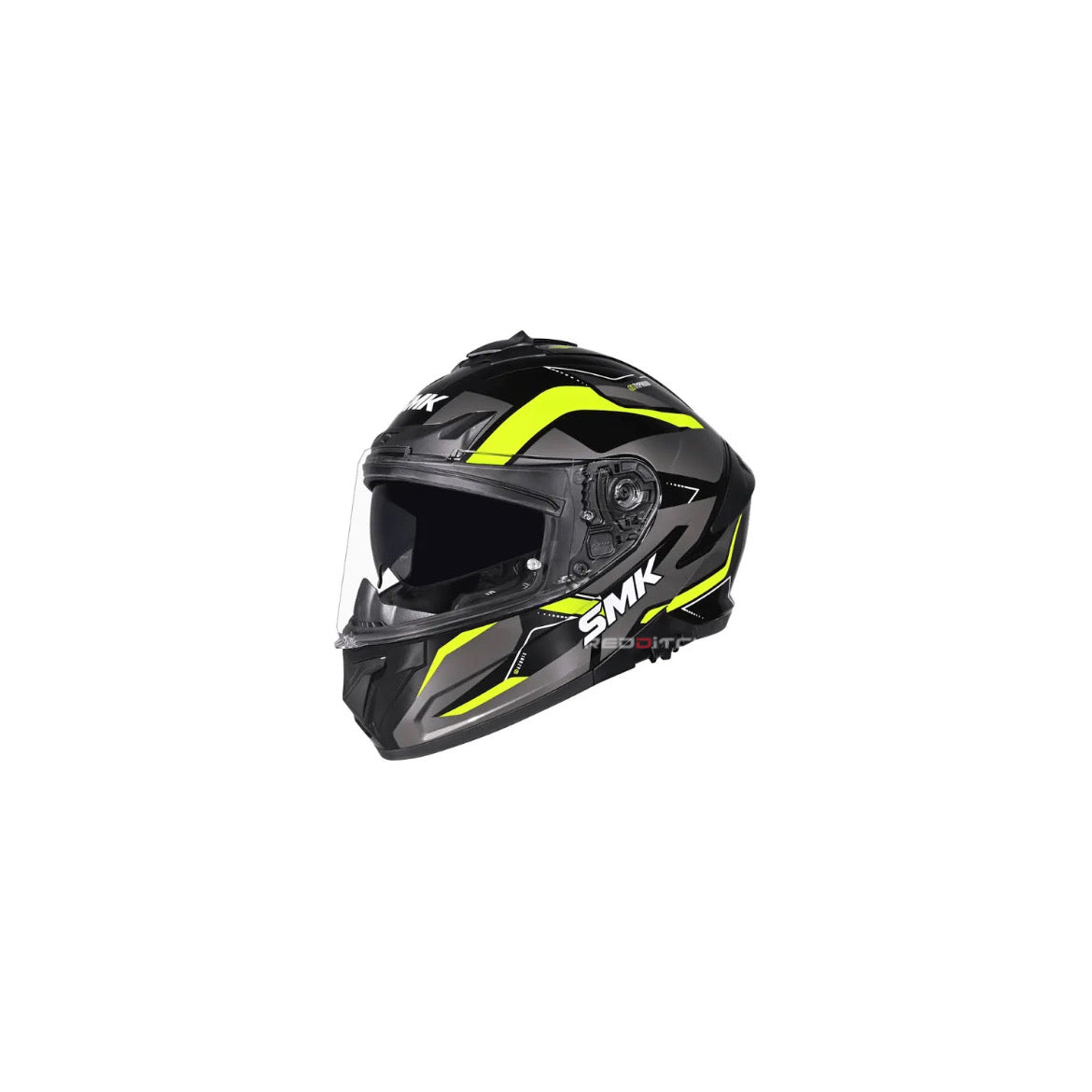 SMK TYPHOON GLOSS BLACK GREY YELLOW