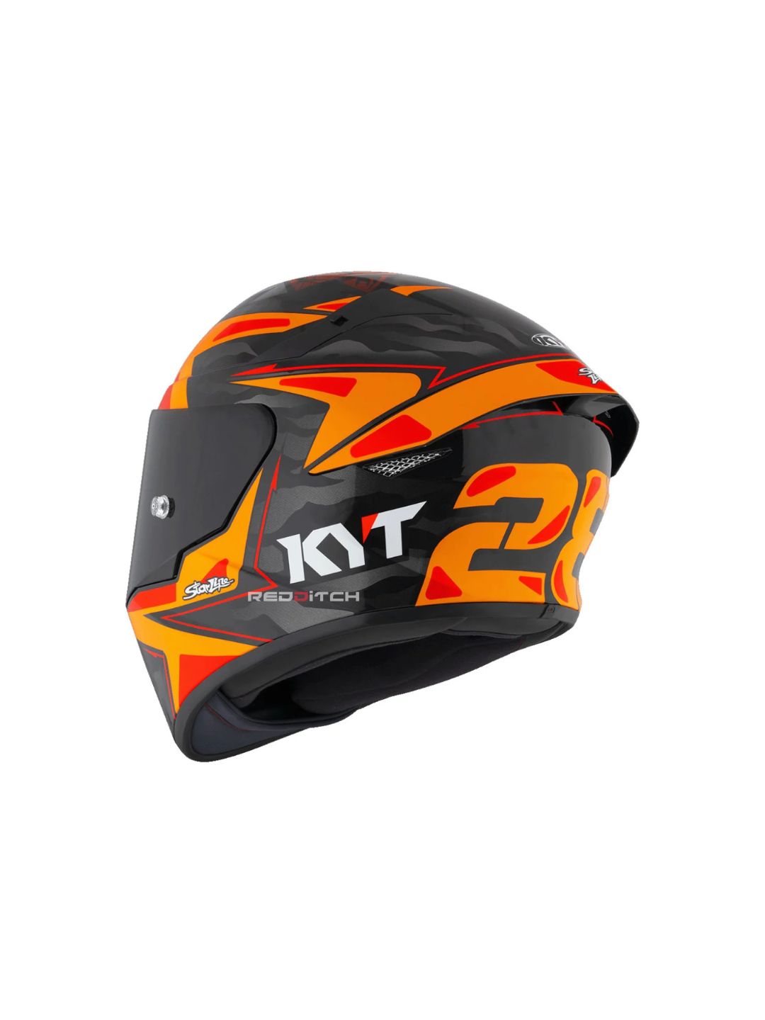 KYT TT Course Antonelli 2022 Replica, designed for top-level performance with a sleek, aerodynamic shell, premium safety features, and vibrant graphics replicating the style of the 2022 racing season.